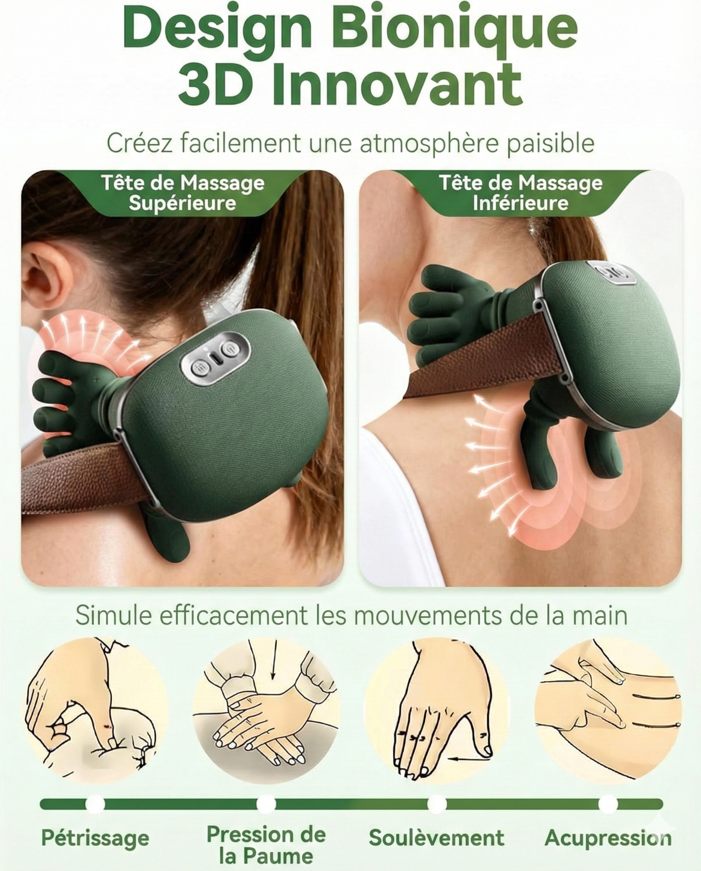Noova – 4D Deep Kneading Cervical Massager (Real Hands Effect)